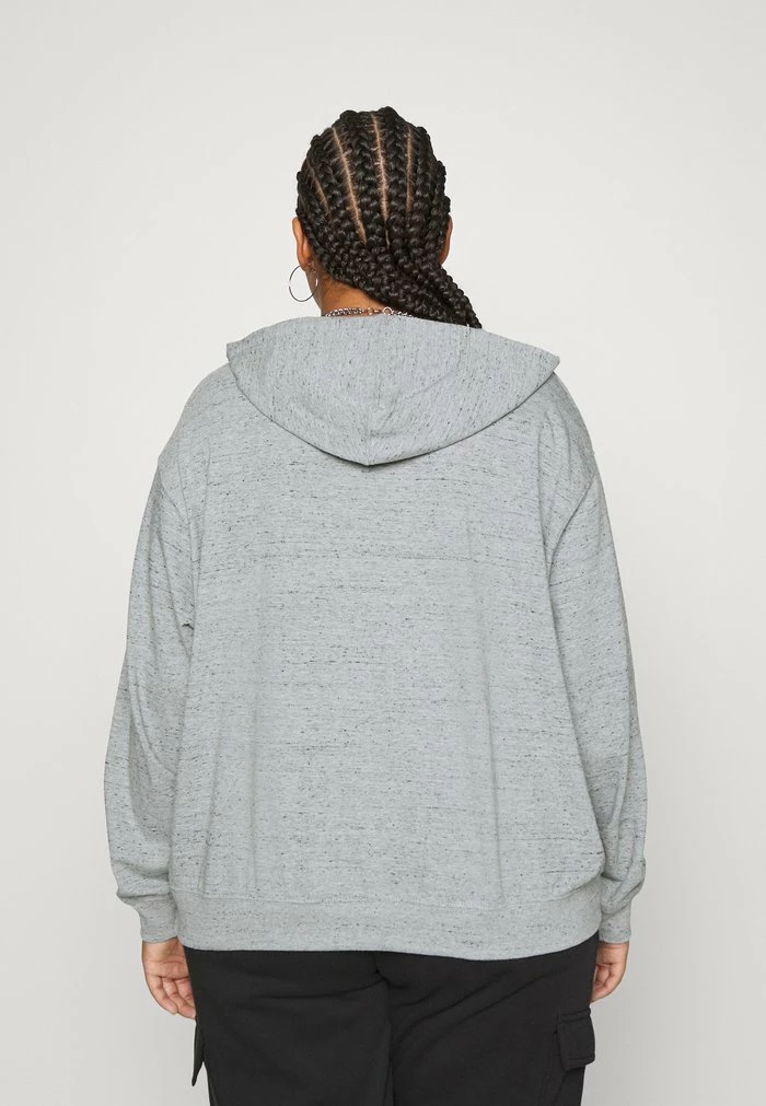 Nike Sportswear GYM EASY - Sweatshirt - Grey Heather/white - Image 3