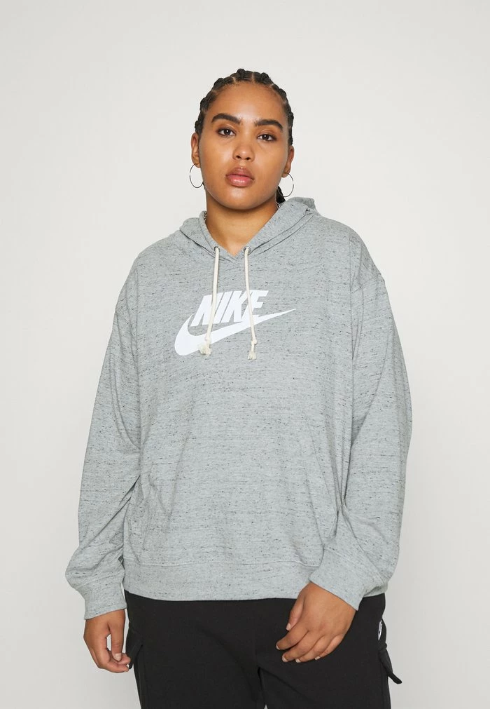 Nike Sportswear GYM EASY - Sweatshirt - Grey Heather/white