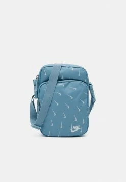 Nike Sportswear HERITAGE UNISEX - Across Body Bag - Worn Blue/white