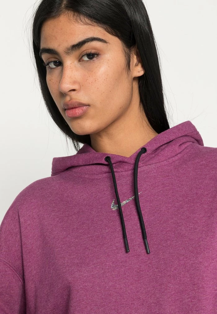 Nike Sportswear HOODIE - Hoodie - Sangria/white - Image 5