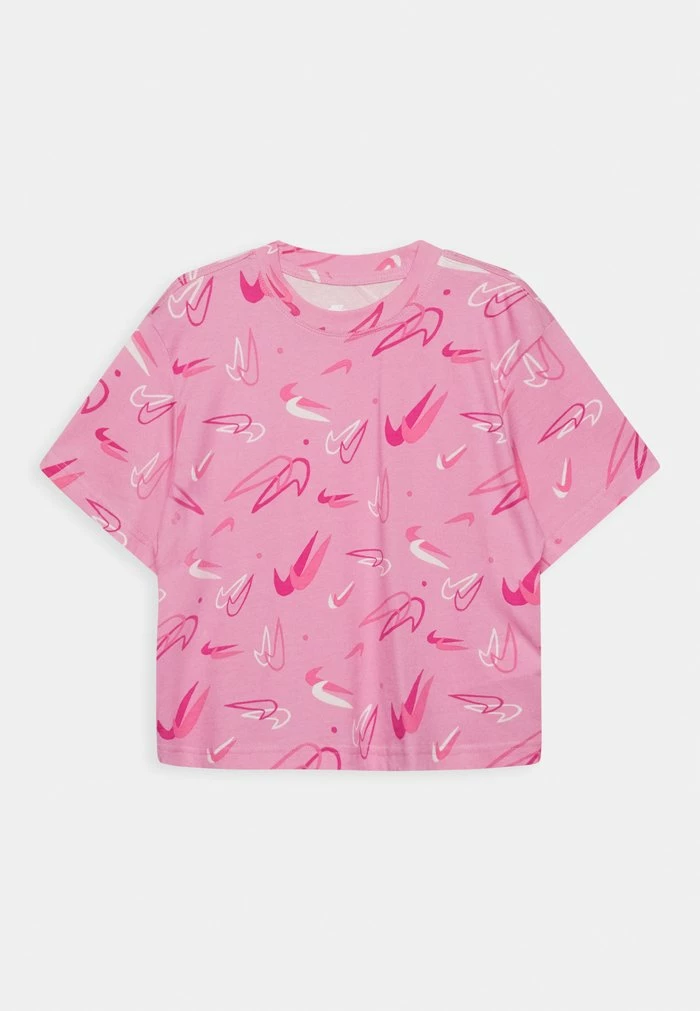 Nike Sportswear TEE BOXY SWOOSHFETTI - Print T-shirt - Elemental Pink