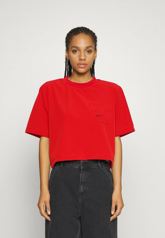 Nike Sportswear BOXY - Basic T-shirt - Cinnabar/oxen Brown