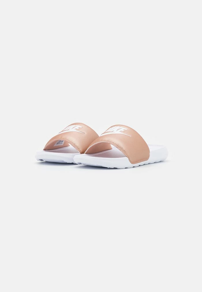 Nike Sportswear VICTORI ONE SLIDE - Slippers - Metallic Red Bronze/white - Image 2