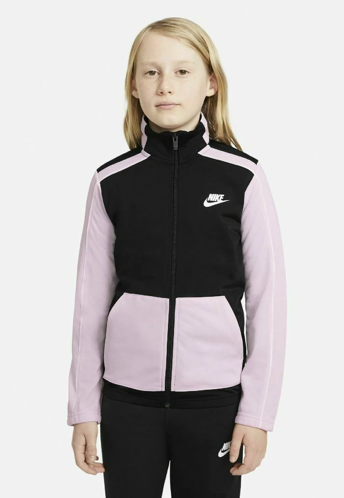 Nike Sportswear FUTURA - Tracksuit - Black Pink Foam White White