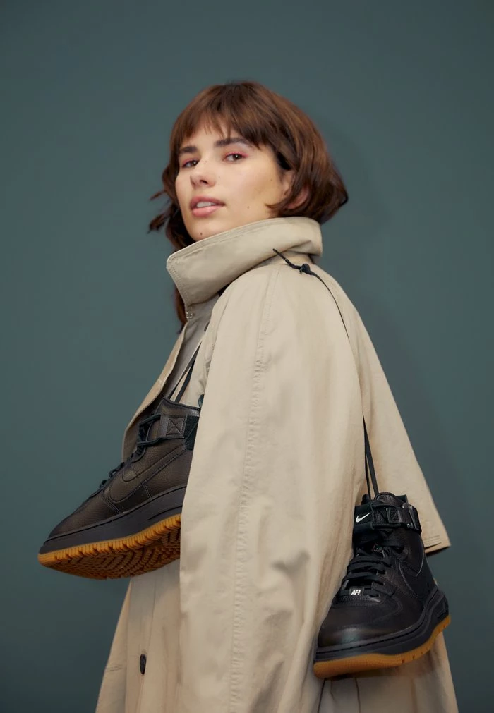 Nike Sportswear AF1 UT 2.0 - High-top Trainers - Black/summit White/orange/med Brown - Image 3