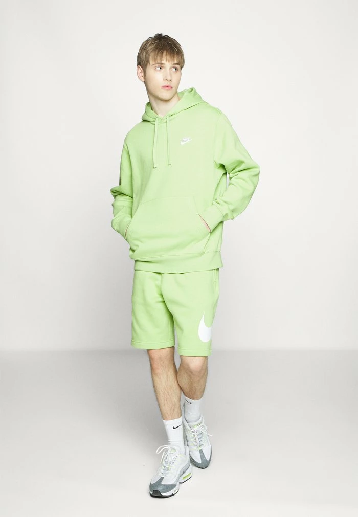 Nike Sportswear CLUB HOODIE - Hoodie - Vivid Green/white - Image 6