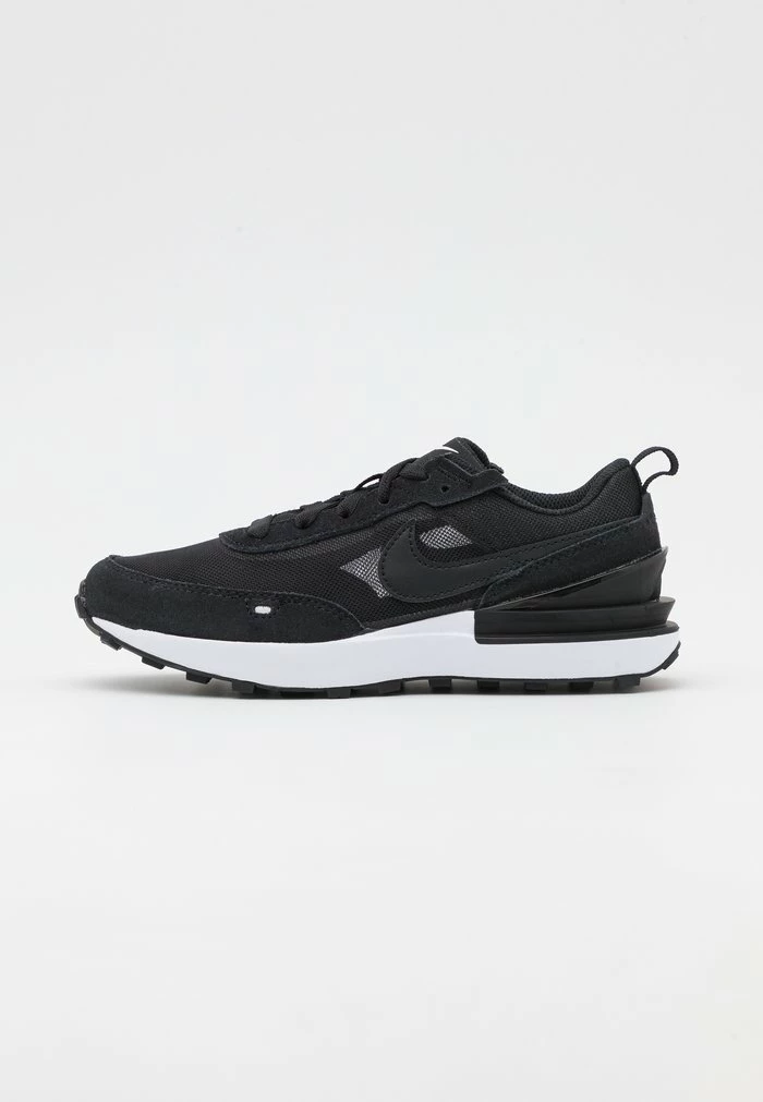 Nike Sportswear WAFFLE ONE UNISEX - Trainers - Black/white/orange