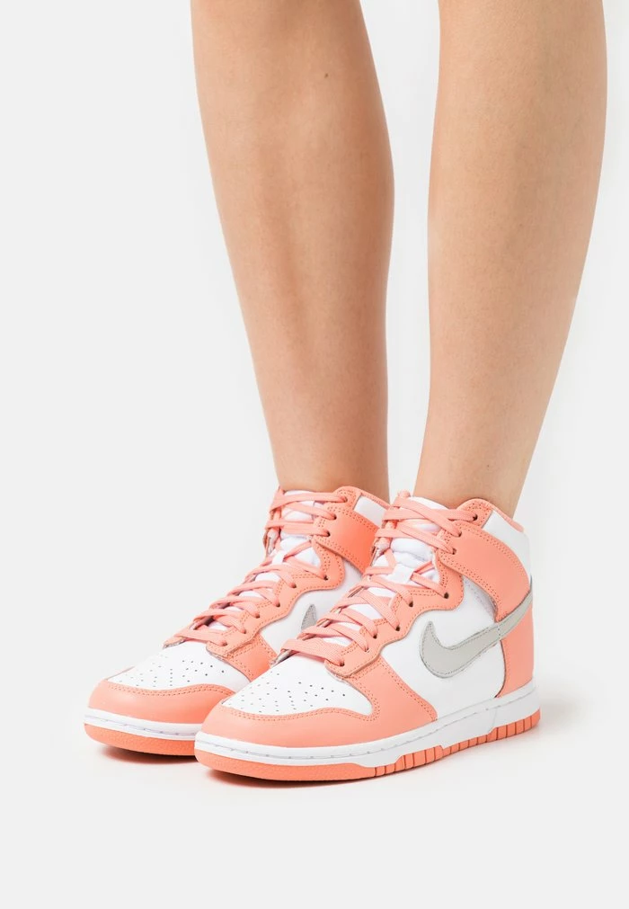 Nike Sportswear W DUNK HIGH - High-top Trainers - Crimson Bliss/iron Ore/white