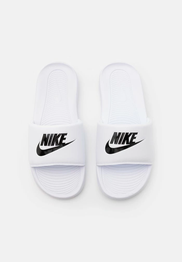 Nike Sportswear VICTORI ONE SLIDE - Mules - White/black - Image 4