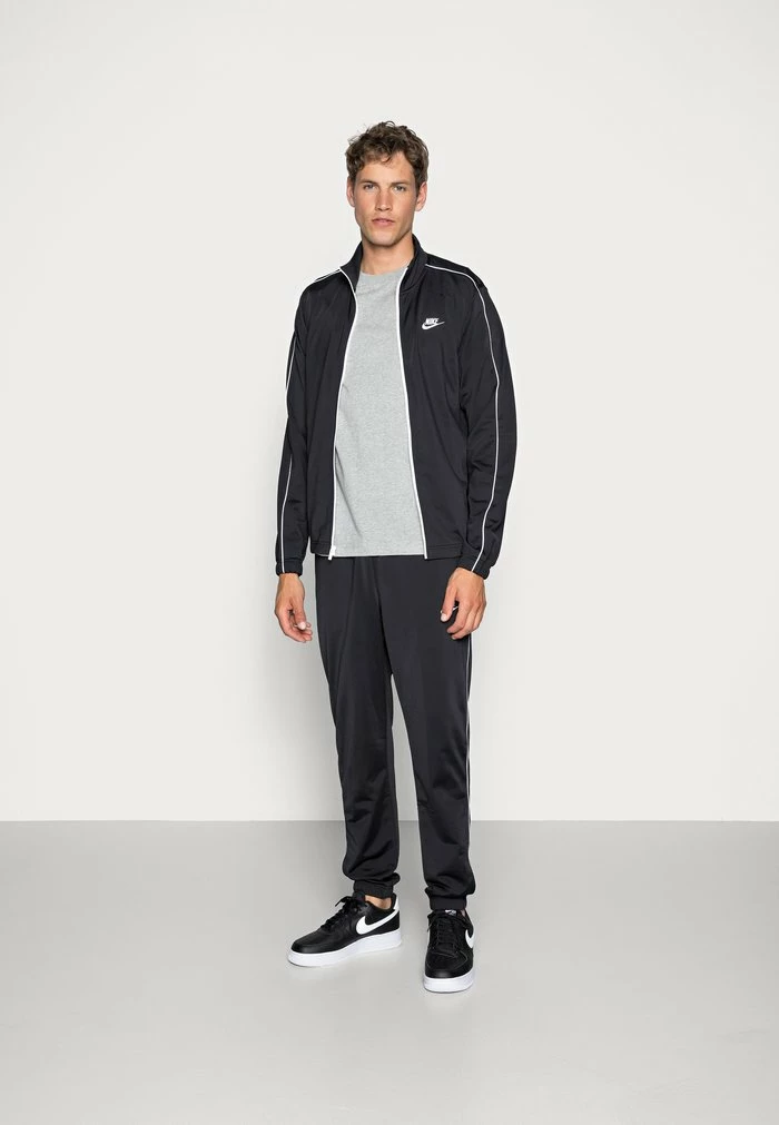 Nike Sportswear CLUB TEE - Basic T-shirt - Dark Grey Heather/black - Image 2