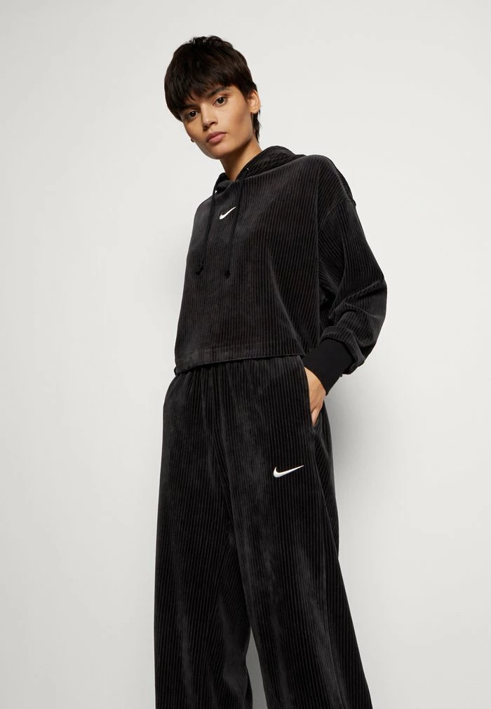 Nike Sportswear PANT WIDE - Tracksuit Bottoms - Black/sail - Image 4