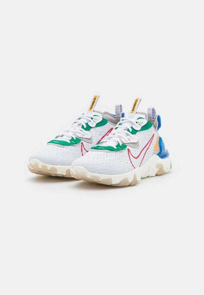 Nike Sportswear REACT VISION - Trainers - White/university Red/sail/game Royal/light Iron Ore/university Gold - Image 2