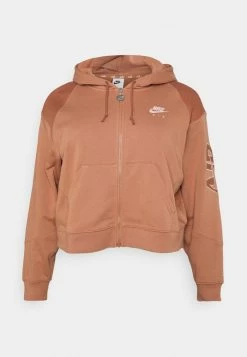 Nike Sportswear PLUS - Zip-up Sweatshirt - Mineral Clay/red Bark