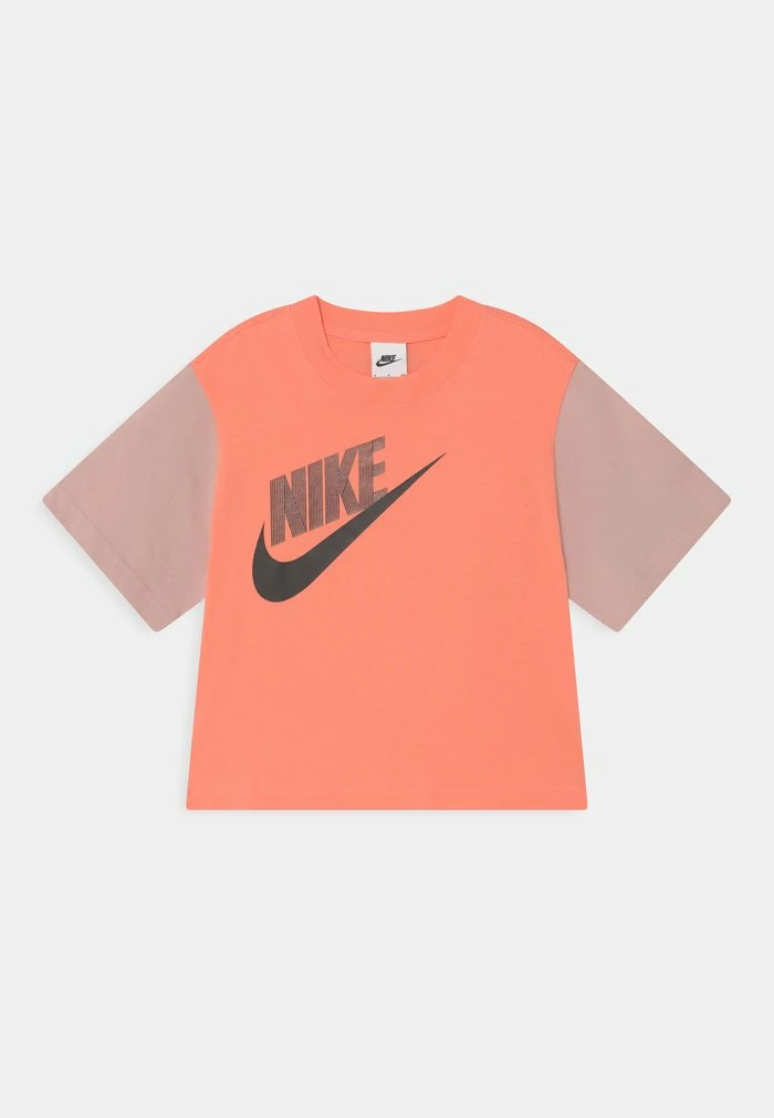 Nike Sportswear BOXY TEE - Print T-shirt - Crimson Bliss