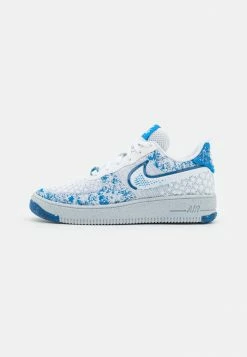 Nike Sportswear AF1 CRATER FLYKNIT NN BG UNISEX - Trainers - White/photo Blue/dark Marina Blue/football Grey