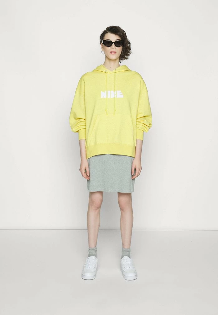 Nike Sportswear CIRCA HOODIE - Sweatshirt - Vivid Sulfur/white - Image 6