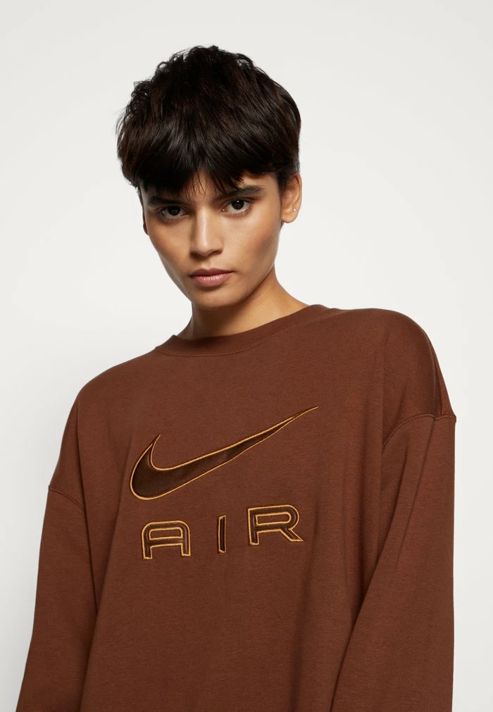 Nike Sportswear AIR CREW - Sweatshirt - Cacaowow/ale Brown - Image 4