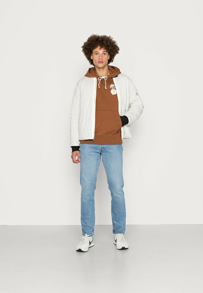 Nike Sportswear HOODIE - Sweatshirt - Pecan/white - Image 2