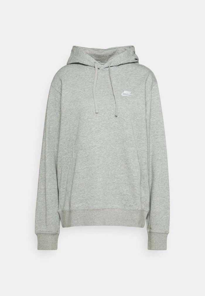 Nike Sportswear M NSW CLUB HOODIE PO FT - Hoodie - Grey Heather/matte Silver/white