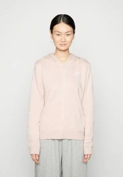 Nike Sportswear CLUB HOODIE - Zip-up Sweatshirt - Pink Oxford