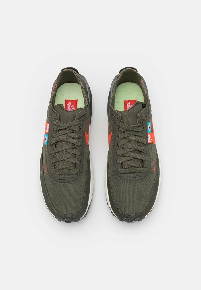 Nike Sportswear WAFFLE ONE - Trainers - Medium Olive/team Orange/sequoia/black/sail - Image 4