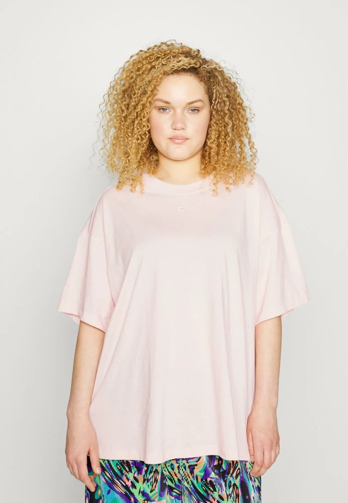 Nike Sportswear PLUS - Basic T-shirt - Atmosphere/white