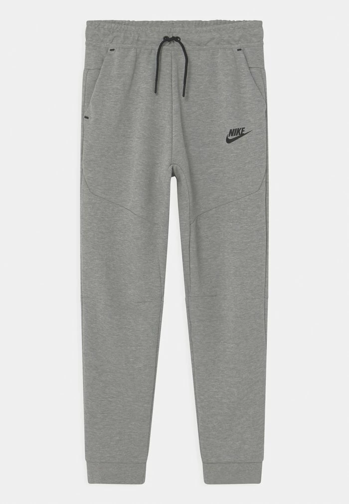 Nike Sportswear B NSW TCH FLC PANT UNISEX - Tracksuit Bottoms - Dark Grey Heather