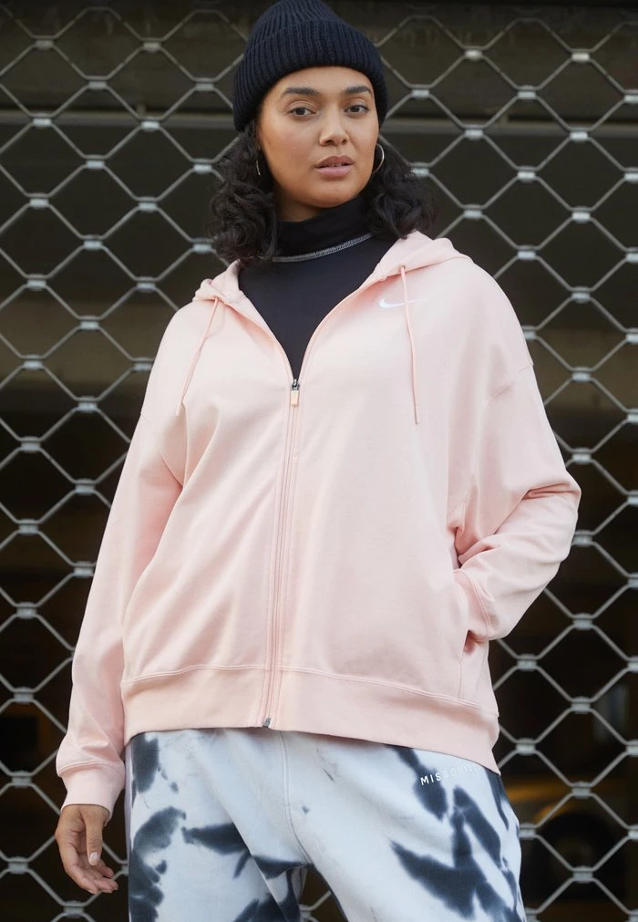 Nike Sportswear HOODIE PLUS - Cardigan - Arctic Orange/white