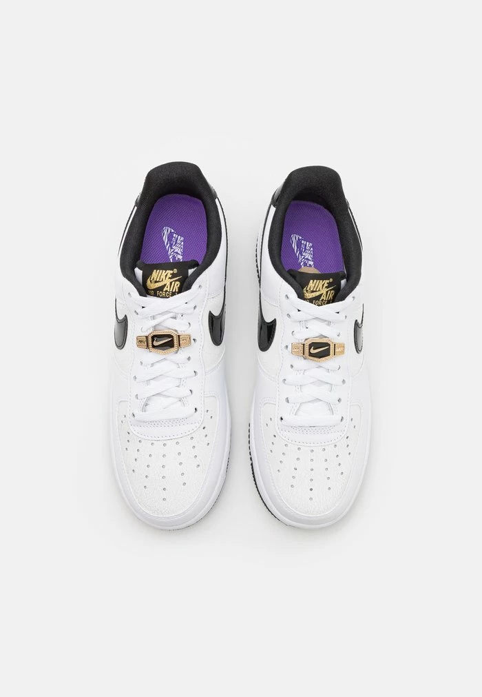 Nike Sportswear AIR FORCE 1 07 LV8 EMB - Trainers - White/action Grape/wolf Grey/black/metallic Gold - Image 4