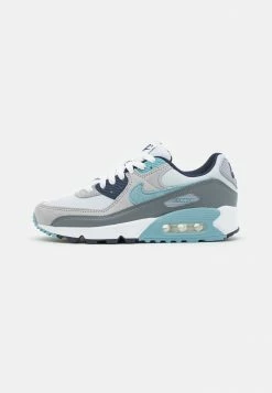 Nike Sportswear AIR MAX 90 - Trainers - Pure Platinum/worn Blue/obsidian/wolf Grey/cool Grey