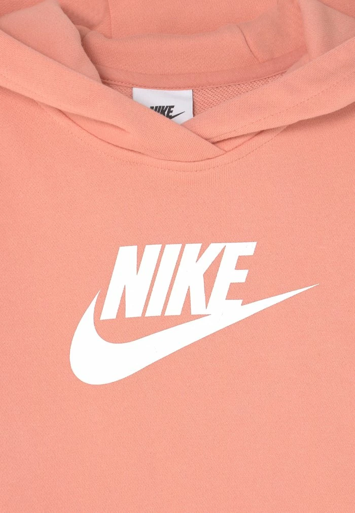 Nike Sportswear CLUB CROP - Hoodie - Light Madder Root/white - Image 3