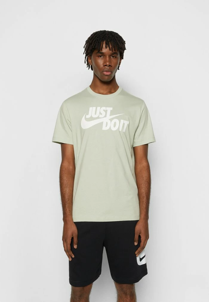 Nike Sportswear TEE JUST DO IT - Print T-shirt - Seafoam/white - Image 3