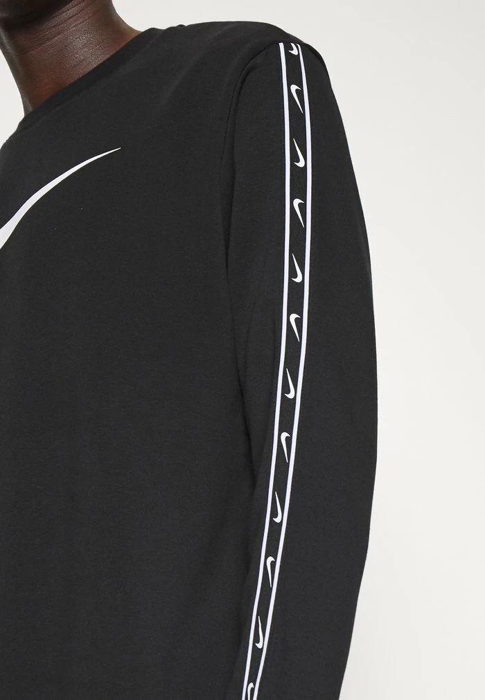 Nike Sportswear REPEAT CREW - Sweatshirt - Black/white - Image 7