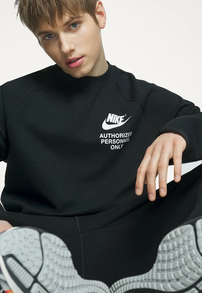 Nike Sportswear CREW - Sweatshirt - Black/white - Image 7