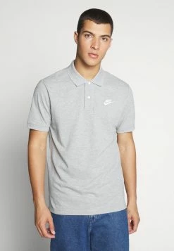 Nike Sportswear MATCHUP - Polo Shirt - Grey Heather/white