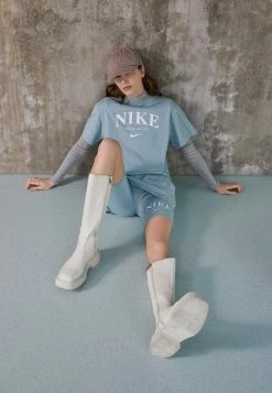 Nike Sportswear DRESS - Jersey Dress - Ocean Cube/white