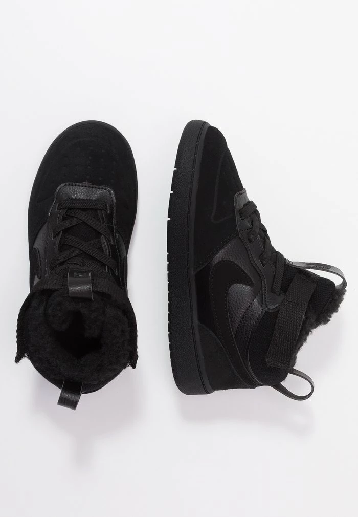 Nike Sportswear COURT BOROUGH MID WINTERIZED - Baby Shoes - Black/white