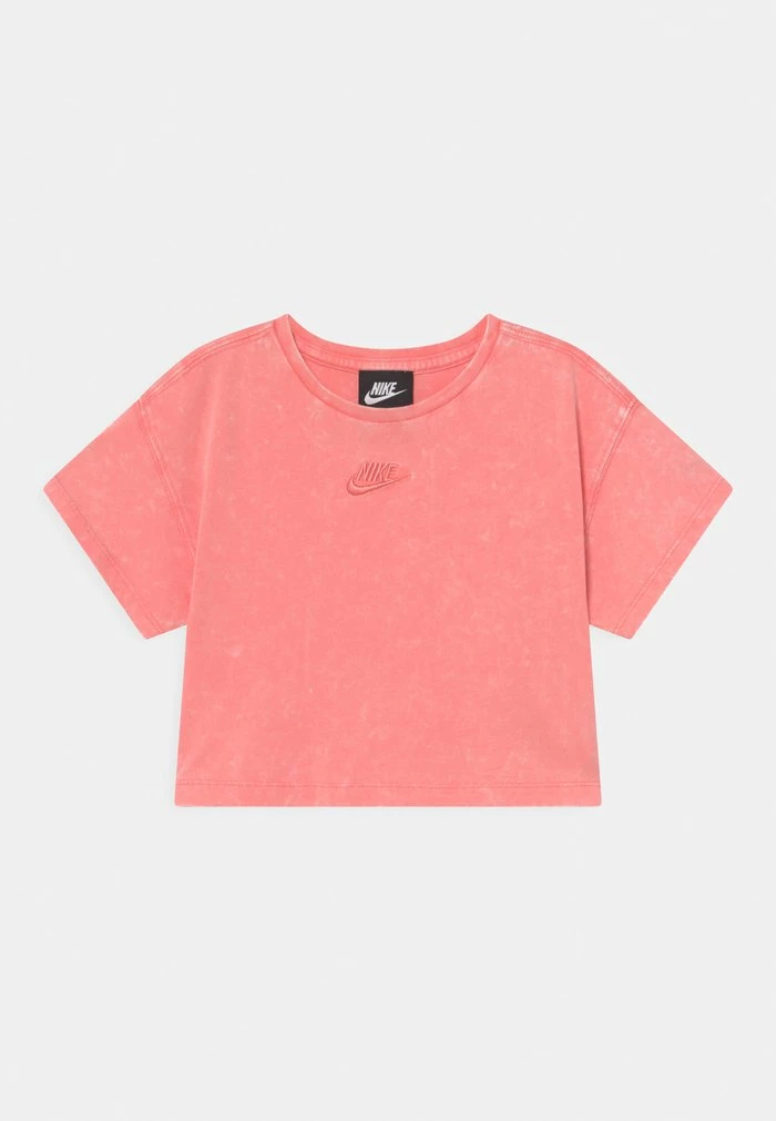 Nike Sportswear WASHED - Print T-shirt - Peach