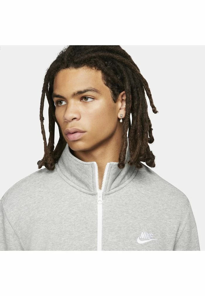 Nike Sportswear CLUB - Sweatshirt - Dark Grey Heather White White - Image 4