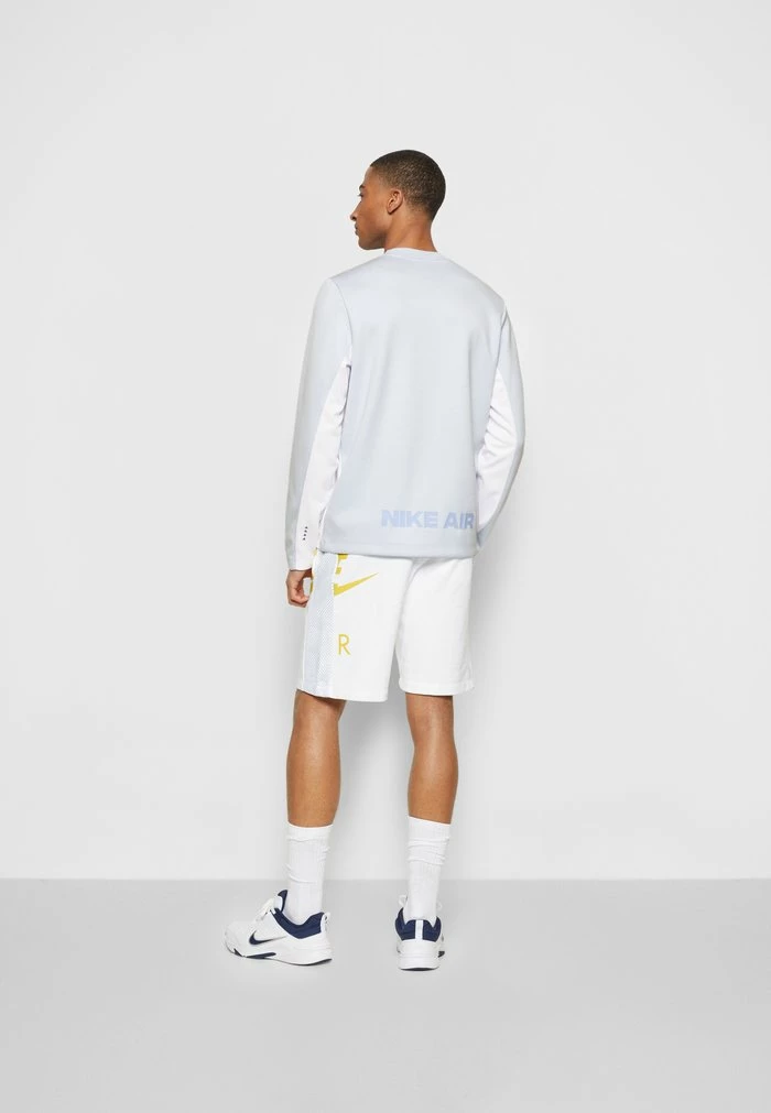 Nike Sportswear AIR CREW - Sweatshirt - Football Grey/white - Image 4