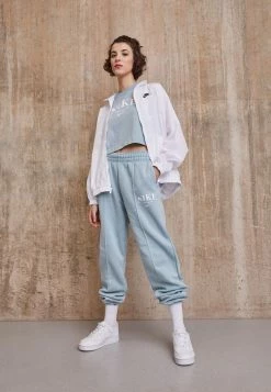 Nike Sportswear PANT - Tracksuit Bottoms - Ocean Cube/white