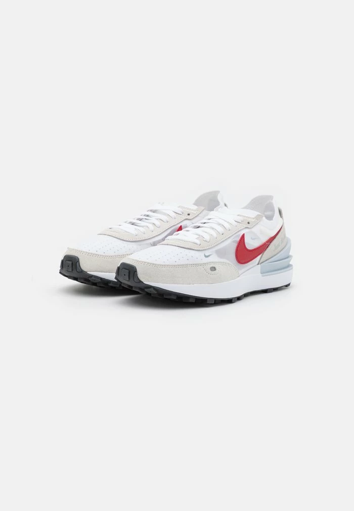 Nike Sportswear WAFFLE ONE - Trainers - White/university Red/noble Green/metallic Silver/black/summit White - Image 2
