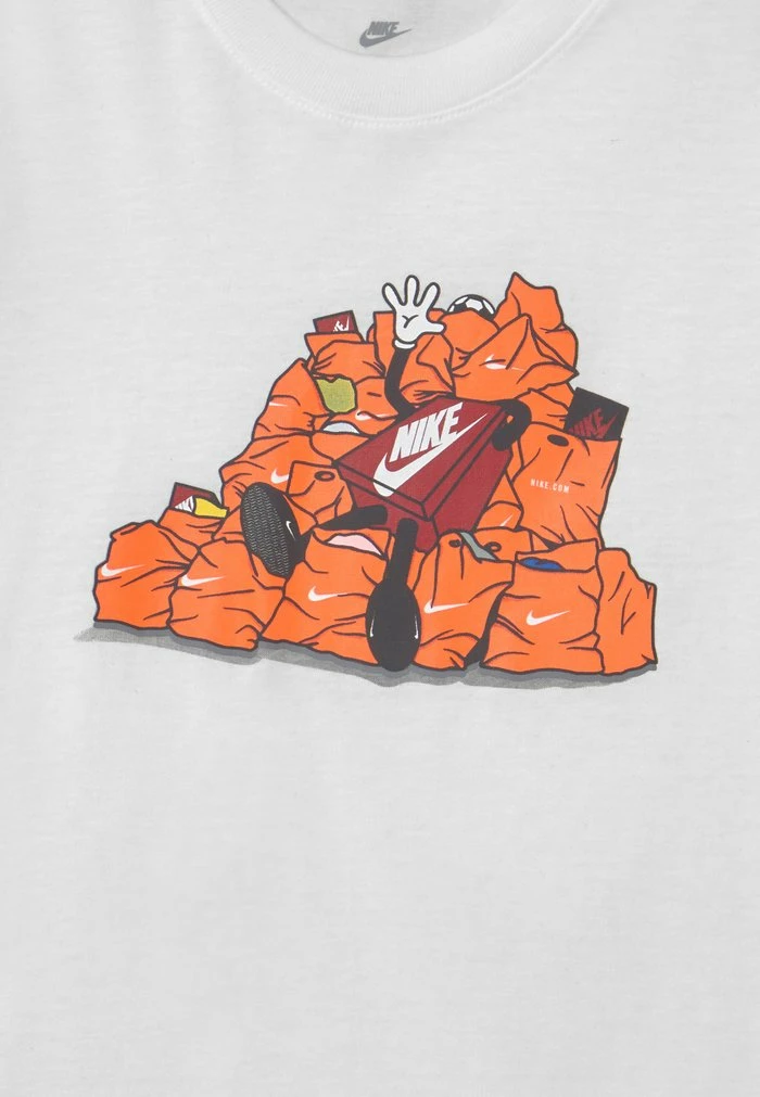 Nike Sportswear TEE BOXY UNISEX - Print T-shirt - White - Image 3