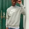 Nike Sportswear CLUB CREW - Sweatshirt - Dark Grey Heather