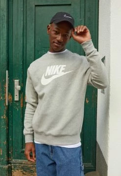 Nike Sportswear CLUB CREW - Sweatshirt - Dark Grey Heather