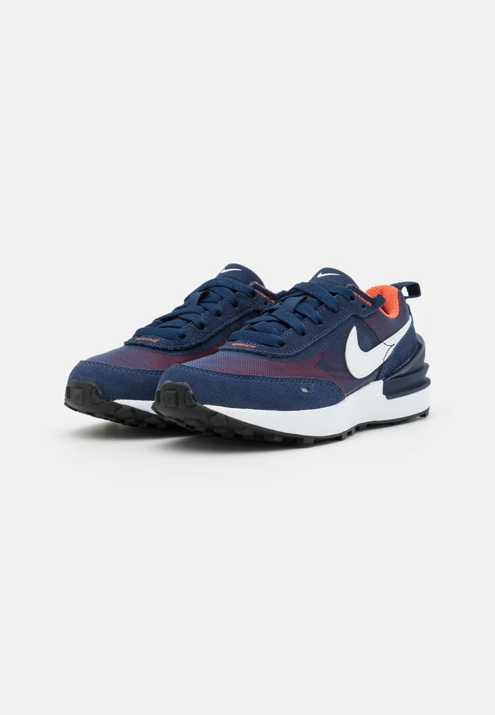 Nike Sportswear WAFFLE ONE - Trainers - Midnight Navy/white/orange/melon Tint - Image 2