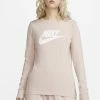 Nike Sportswear TEE ICON - Long Sleeved Top - Pink Oxford