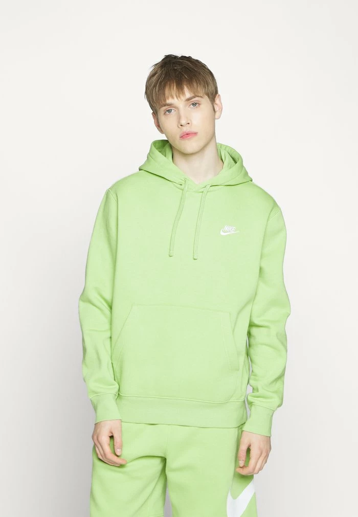 Nike Sportswear CLUB HOODIE - Hoodie - Vivid Green/white - Image 3