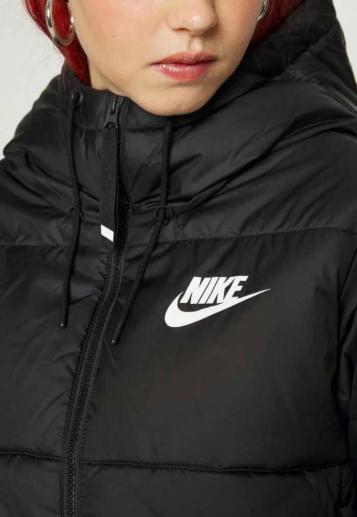 Nike Sportswear CLASSIC TAPE - Winter Jacket - Black/white - Image 9