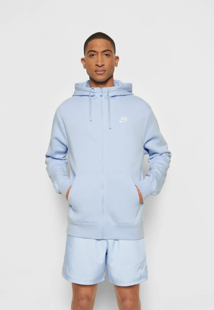 Nike Sportswear CLUB HOODIE - Zip-up Sweatshirt - Light Marine - Image 3